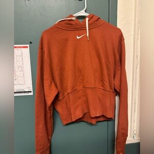nike burnt orange large hoodie